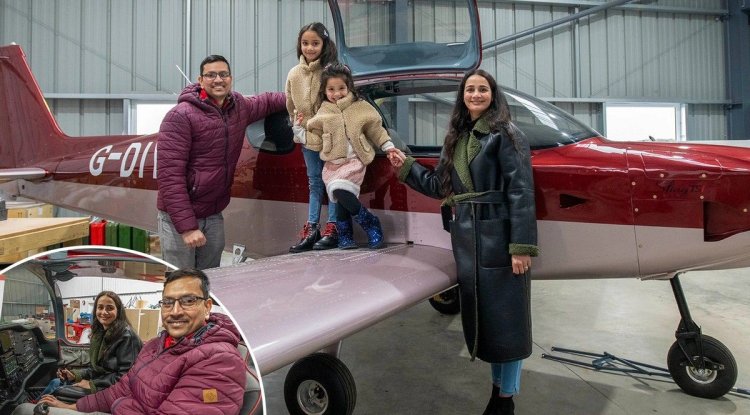 A British family spent £140,000 over two years to build their own plane.