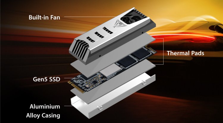 Patriot Memory has released the Viper PV553 SSD with a tiny fan and speeds of up to 12,400 MB/s