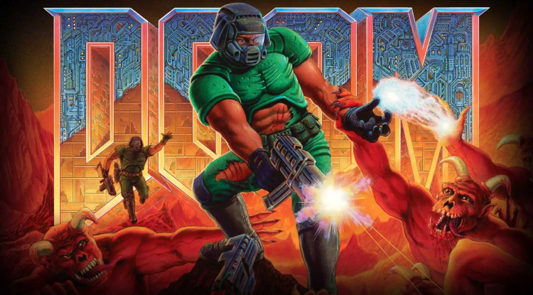 The developer has created a port of Doom for Microsoft Paint