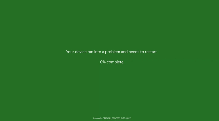 Blue Screen of Death in Windows Will No Longer Happen