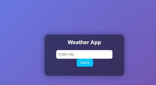 Simple Weather App in HTML [CODE]
